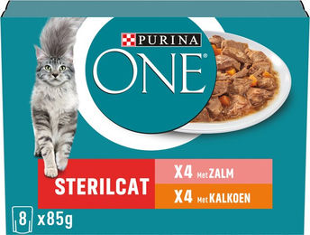 Purina ONE Sterilcat - Lachs und Truthahn - 8 x 85 g – Bild 1 von 5