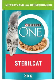 Produktbild von Purina ONE Sterilcat mit Truthahn und grünen Bohnen - 26 x 85 g