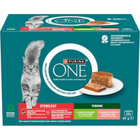 Produktbild von PURINA ONE SterilCat Nassfutter für sterilisierte Katzen - 48 x 85 g