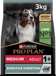 Purina Pro Plan Dog - Medium Adult - Sensitive Digestion - Lamm - 2 x 3 kg – Bild 1 von 5