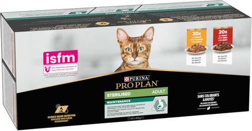 Produktbild von PURINA PRO PLAN Sterilised Adult Rind & Huhn - 40 x 85 g