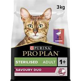 Produktbild von PURINA PRO PLAN Sterilised Adult Savoury Duo Ente & Leber - 3 kg