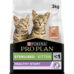 Produktbild von PURINA PRO PLAN Sterilised Kitten Healthy Start Lachs Trockenfutter - 3 kg