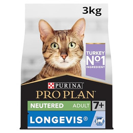Produktbild von PURINA PRO PLAN Sterilised Senior 7+ Longevis Truthahn - 3 x 3 kg