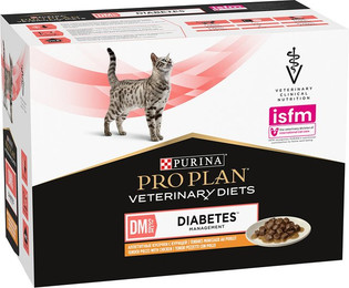 Produktbild von PURINA PRO PLAN Veterinary Diets Feline DM ST/OX Diabetes Management Huhn - 10 x 85 g