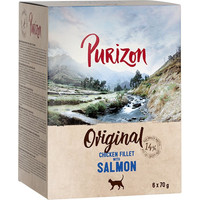 Produktbild von Purizon Adult Hühnerfilet mit Lachs - 12 x 70 g