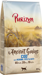 Produktbild von Purizon Adult Kabeljau Urgetreide - 2 x 6,5 kg