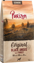 Produktbild von Purizon Classic Senior Black Angus-Rind mit Truthahn - 2 x 12 kg