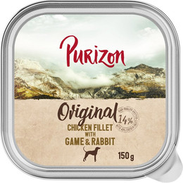 Produktbild von Purizon Hühnerfilet mit Lamm & Lachs Nassfutter für Hunde - 6 x 150 g