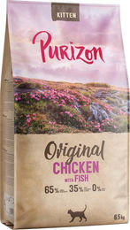 Produktbild von Purizon Kitten Huhn & Fisch - getreidefrei - NEU Sparpaket: 2 x 6,5 kg