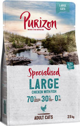 Produktbild von Purizon Large Adult Huhn & Fisch - 2,5 kg