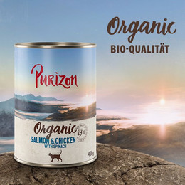 Produktbild von Purizon Organic 6 x 400 g - NEU Senior Rind mit Kürbis