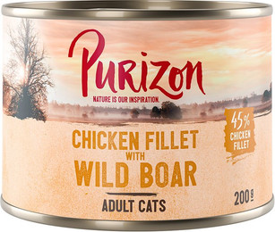 Produktbild von Purizon Original Adult Hühnerfilet mit Wildschwein Katzen-Nassfutter - 12 x 200 g