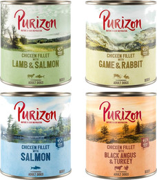 Produktbild von Purizon Original Adult Hunde-Nassnahrung Mixpaket - 6 x 800 g