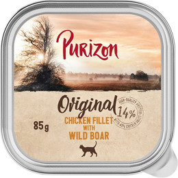 Produktbild von Purizon Original Schale 6 x 85 g - Hühnerfilet mit Wildschwein