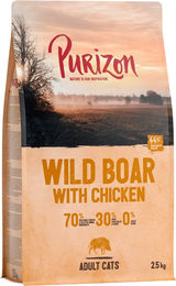 Produktbild von Purizon Original Wildschwein mit Huhn Katzenfutter trocken - 2,5 kg