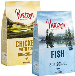 Produktbild von Purizon Probierpaket Huhn mit Fisch - 2 x 1 kg