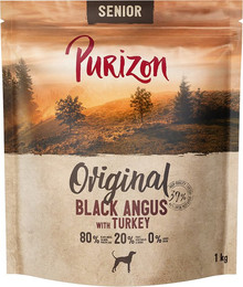 Produktbild von Purizon Senior Black Angus mit Truthahn - 1 kg