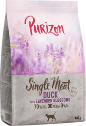 Produktbild von Purizon Single Meat Ente mit Lavendelblüten - 400 g