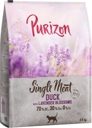 Produktbild von Purizon Single Meat Ente mit Lavendelblüten - 2,5 kg