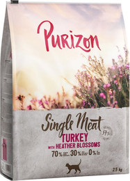 Produktbild von Purizon Single Meat Pute mit Heidekrautblüten - 2,5 kg
