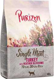 Produktbild von Purizon Single Meat Pute mit Heidekrautblüten - 400 g