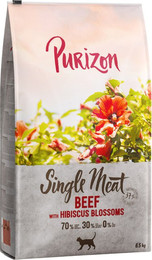 Produktbild von Purizon Single Meat Rind mit Hibiskusblüten - 2 x 6,5 kg