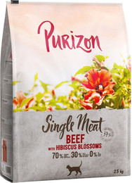 Produktbild von Purizon Single Meat Rind mit Hibiskusblüten - 2,5 kg