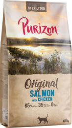 Produktbild von Purizon Sterilised Adult Lachs mit Huhn - getreidefrei - NEU: 6.5 kg