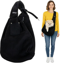 Produktbild von Purlov Tiertransporttasche Känguru-Trage Hundetasche bis 15 kg, Weiche Polsterung und ergonomischer Hüftgurt