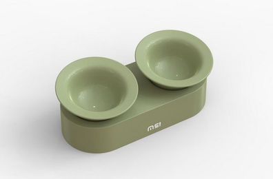 Produktbild von Purpurra Futterstation Makesure Jingle Futternapf-Set Keramik - 0,32 l