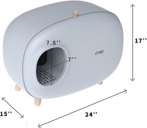 Produktbild von Purpurra Katzentoilette geschlossenes Design mit Katzenstreuschaufel
