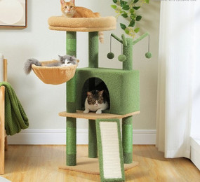 Produktbild von Purpurra Kratzbaum Mehrstöckiger Katzenturm für Wohnungskatzen