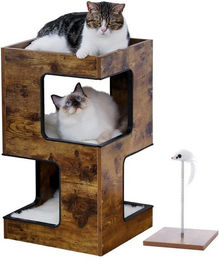 Produktbild von Purpurra Kratzbaum PurpurRain Katzenhaus Holz 60 cm