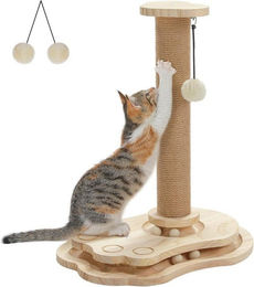 Produktbild von Purpurra Kratzsäule Kratzstamm mit Kugelbahn Sisal,