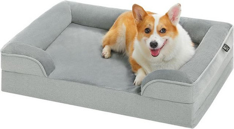 Produktbild von Purpurra orthopädisches wasserdichtes Tierbett grau