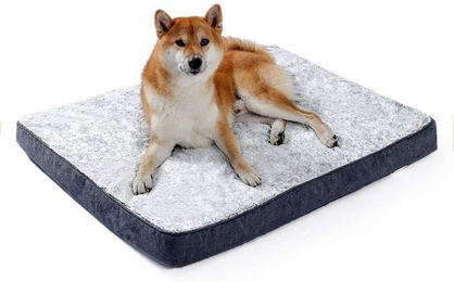 Produktbild von Purpurra Tierbett Plüsch mit Rückstellschaum für Hunde und Katzen