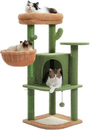 Produktbild von PurpurRain Kratzbaum Katzenturm mit Sisal-Kratzbaum, Höhe 106 cm