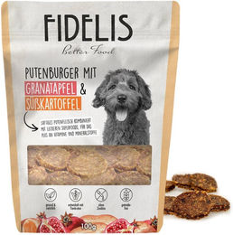 Produktbild von Putenburger mit Granatapfel und Süßkartoffel (100g)