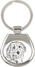 Produktbild von Pyrenean Sheepdog, Labri, Pyrenees Sheepdog I - keychain with a dog, keychain with a print, personalized pendant from the Art-Dog brand silber