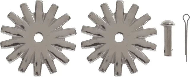 Produktbild von Paar Maulringe für Steigbügel mit Nieten von Pool's aus Metall in Silber/Grau