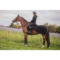 Produktbild von Paddock Sports Fleece-Nierenabdeckung für Pferde in Schwarz-Silber aus Polyester