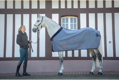 Produktbild von Paddock Sports Fleece-Pferdedecke in Blau oder Grau