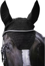 Produktbild von Paddock Sports Pro Coton Cs Fliegenhaube für Pferde aus Baumwolle Schwarz