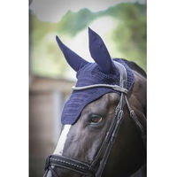 Produktbild von Paddock Sports Pro Coton Fliegenhaube für Pferde aus Baumwolle Blau