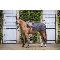 Produktbild von Paddock Sports Quarter Classic Nierendecke für Pferde in Schwarz oder Blau aus Polyester