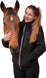 Produktbild von Paddock Sports Sweatshirt Mathis mit Kapuze Unisex Schwarz Weiß Polyester XS