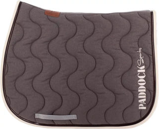 Produktbild von Paddock Sports Wavy Satteldecke für Pferde in Braun und Grau