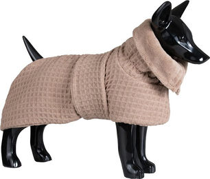 PAIKKA Drying Coat Spa Hunde Bademantel Taupe Größe 30 – Bild 1 von 4