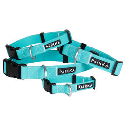 Produktbild von PAIKKA Glow Collar Hundehalsband aus Polyester in Türkis Aqua 35-48 cm